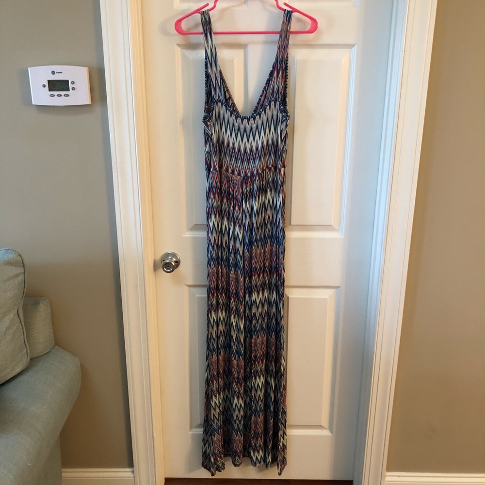 Patterned Sleeveless Maxi